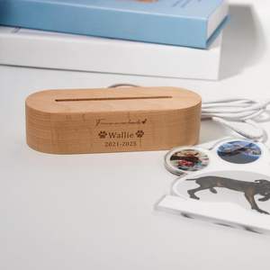 Lámpara LED Nocturna <span class=keywords><strong>Personalizada</strong></span> con <span class=keywords><strong>Foto</strong></span> de Mascota, Collage de Fotos de Patas en Acrílico para Amantes de Mascotas - Product Image 5