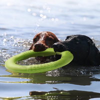 Robuster und Langlebiger EVA-Haustier-Zugring für Hundetraining Bissresistentes Buntes Spielzeug 18cm 28cm mit Schnittfunktion