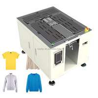 Machine de pliage de vêtements de t-shirt largement utilisée Machine d'ensachage et d'empilage automatique Chemise textile de bonne qualité