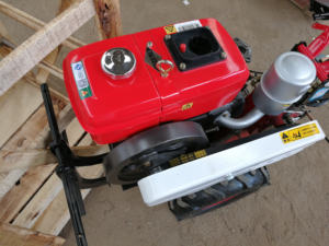Mini Diesel Tiller Agricultural Weeder Cutter Cultivators RiceTwo Wheel Farm Hand <b>Walking</b> Tractor Cultivating <b>Machine</b> - Product Image 3