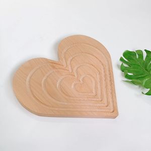 Bandeja de Madera en Forma de Corazón, Plato para Pastel, Decoración Rústica para el Hogar, Certificación BSCI - Product Image 4