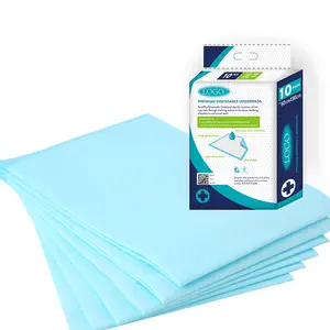 Büyük tıbbi tek kullanımlık 5 katmanlı kağıt mendil çekirdek hijyen ped altında ev yatak paspasları kağıt SAP Underpad