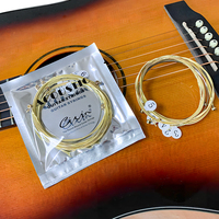 Senar Gitar Akustik Perunggu, Lapisan Anti Karat Berlapis Nikel dengan Ujung Bola, Kemasan Khusus untuk Pemain Gitar Pemula