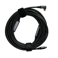 Cable de Extensión USB C Utech de 32 pies con Amplificador de Señal, Blindaje Trenzado de PVC/TPE para Laptop, PC, Cámara, VR, SSD, Alta Velocidad