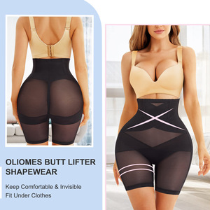 Lưới Shapewear Phụ Nữ Tummy Kiểm Soát Quần Lót Cao Eo Cơ Thể Shaper Giảm Béo Đùi Mỏng Hơn Bụng Phẳng Đồ Lót Shapewear - Product Image 2