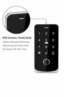 Control de Acceso con Teclado Metálico Anti-Vandálico Tuya Smart Life WiFi IP68 con Código Temporal y Llave Electrónica para Propiedades de Alquiler Airbnb