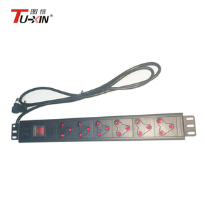 Thiết kế mới 19 inch <span class=keywords><strong>Rack</strong></span> <span class=keywords><strong>mount</strong></span> 1.5U Nam Phi tiêu chuẩn phân phối điện đơn vị với switch - Product Image 2