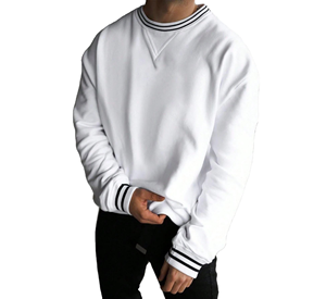 Mens High Quality Drop Shoulder Crewneck Sweatshirt Custom Brand Unisex Oversized Heavyweight Fleece Breathable 100% Cotton - Product Image 1
