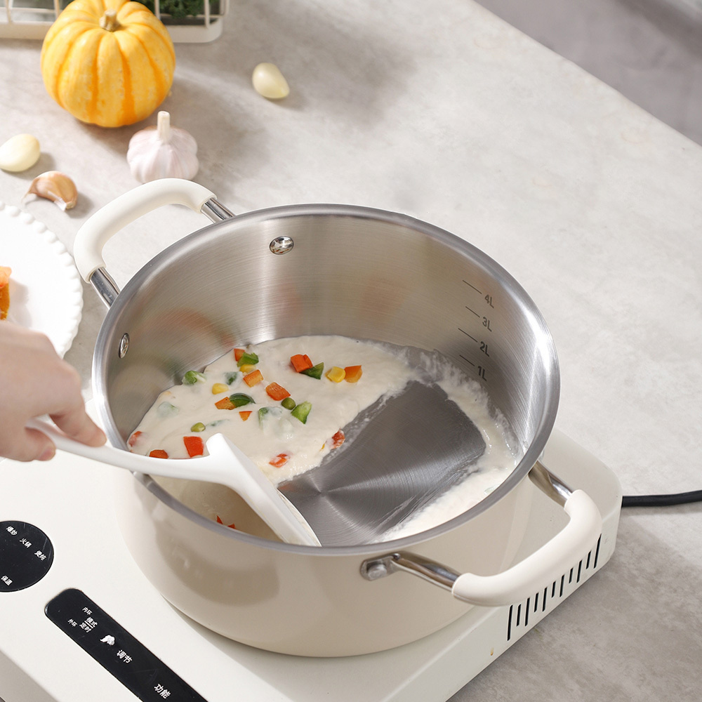 Stainless Steel 304 Cooking Pot Set 8 Pcs Modern Korean-style with Design Glass Lid Induction Pots and Pans Set · image 5
