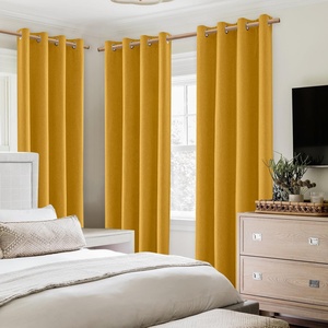 Màn Linen rèm cửa cho phòng khách đầy đủ màu đen cách nhiệt Grommet cửa sổ màn lót phong cách Mỹ tất cả các mùa ngọn lửa - Product Image 2