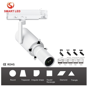 Proyector Gobo de 10W 20W 30W con Zoom, Foco Moderno de Aluminio para Museos, Luces LED de Techo Moldeables, Ra90, Ajustables - Product Image 1