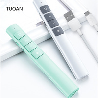 Présentateur sans fil Télécommande RF 2.4GHzUSB Projecteur Page Turning Pen For PPT Powerpoint Presentation Pointer Slide Advancer