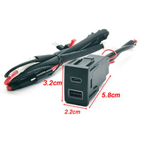 Prise de charge rapide USB Type-C PD 12V pour tableau de bord de voiture, Plug and Play, compatible Isuzu D-MAX MU-X Ruimai V-Cross, chargeur intégré