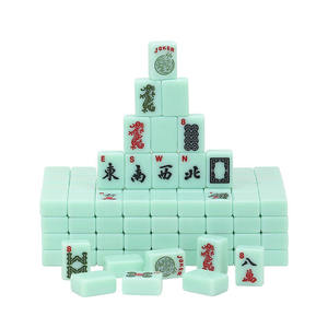 Fichas de Mahjong Americanas de Estilo Moderno y Lujoso, 166 Piezas, 1.2 Pulgadas, Duraderas, Resistentes al Agua, Portátiles, Ideales para Viajar - Product Image 2