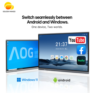 ไวท์บอร์ดแบบอินเตอร์แอคทีฟระบบสัมผัสอินฟราเรด ขนาด 55 65 75 นิ้ว จอแสดงผลอัจฉริยะ LCD หน้าจอสัมผัสแบบดิจิทัล สำหรับการสอนและการประชุมทางไกล - Product Image 3