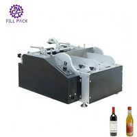 0.3KW 220 V Papier semi-automatique machine à étiquettes de colle/unité pour bouteille en plastique