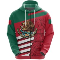 Vente en gros de sweats à capuche entièrement zippés personnalisés avec drapeau d'HAÏTI, vêtements imprimés de créateur surdimensionnés, sweats à capuche d'automne