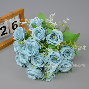 ดอกโบตั๋นประดิษฐ์ ดงเฉิน คราฟต์ส์ ขนาด 31 ซม. ดอกไม้ผ้าไหม สำหรับงานแต่งงาน ตกแต่งบ้านและนอกบ้าน - Product Image 4