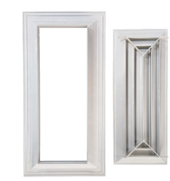 Diffuseur d'air de plafond carré à 4 canaux en aluminium détachable pour la ventilation CVC, design industriel moderne pour entrepôt et sous-sol