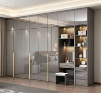 Armoire en bois haut de gamme, réglable, durable, écologique, grand format, design moderne, pour chambre à coucher, montage facile, qualité supérieure