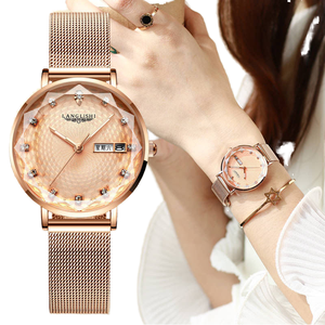 Stainless Steel Sport <b>Waterproof</b> Luminous Women's <b>Watch</b> for Female Students Korean Style Simple Fashion Trendy Minimalist Quartz - Product Image 1