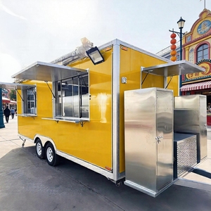 Remorques alimentaires mobiles pour cuisines commerciales, kiosques de restauration de rue entièrement équipés, chariots de traiteur BBQ, camions de cuisine à vendre - Product Image 2