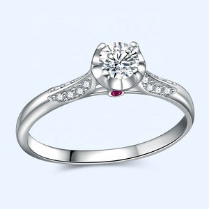 Romantic Female Gift New Fashion 925 Sterling Silver Moissanite <strong>Ring</strong> Six-Claw Design Princess <strong>Ruby</strong> Wedding Niche <strong>Stylish</strong> <strong>Ring</strong> - Product Image 2