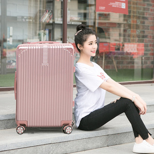 กระเป๋าเดินทางสีพื้น 20 นิ้ว แบบลากขึ้นเครื่อง ล้อเงียบ ล้อหมุนได้รอบทิศ น้ำหนักเบา สำหรับผู้หญิง รุ่นสปริง 2023 - Product Image 1