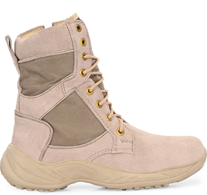 Botas Tácticas para Hombre, Duraderas, de Cuero Genuino, Botas de Tobillo Alto, Suela Antideslizante Resistente, Calzado Cómodo para Senderismo y Trabajo - Product Image 4