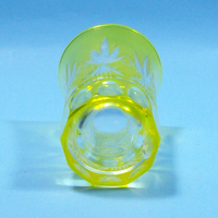 120 ml Style japonais couleur tubé verre mince gobelet jaune saké bière vert verres à liqueur avec coupe à la main neuf diamant conception