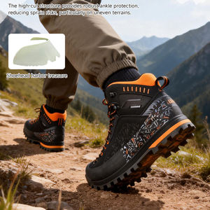 Chaussures de randonnée imperméables en daim et maille respirante <span class=keywords><strong>pour</strong></span> les déplacements urbains en extérieur, toutes saisons, avec un soutien de la <span class=keywords><strong>cheville</strong></span> élevé - Product Image 4