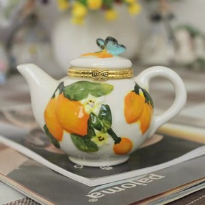 Boîte à bijoux en céramique pour l'aromathérapie, boîte de rangement artisanale, ornements de maison, peinte à la main, cadeau de Noël, boîte de rangement en céramique - Product Image 2