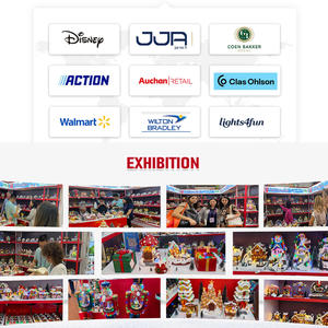 บ้านเล่นสกีหิมะในร่ม, สินค้ามาใหม่ไฟ LED ตกแต่งคริสต์มาสด้วยรถไฟหมุนได้และขยับได้เล่นสเก็ตของขวัญ - Product Image 6