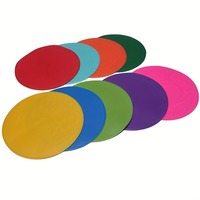 Disques de marquage plats professionnels de 23 cm : Disques de signalisation en caoutchouc antidérapant de 9 pouces pour le football, le basketball et l'entraînement de vitesse