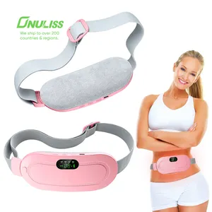 USB ısıtma pedleri için Menstrual krampları kemer adet ısıtma yastığı masajı