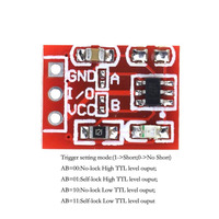 Module de bouton tactile TTP223, type condensateur, capteur de commutation tactile à canal unique, auto-verrouillant, 10 pièces, nouveau