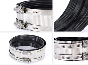 Fabbrica Custom di alta qualità di grande diametro un tipo No-mozzo accoppiamenti in <span class=keywords><strong>acciaio</strong></span> inox con guarnizioni in gomma raccordi per tubi - Product Image 3