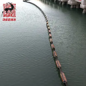 Floating Boom Eco Friendly Permanent Solid Float Rubber Oil Boom For Shoreline