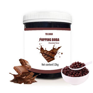 Perles de boba rondes en gelée de sucre à la fraise, parfaites pour les boissons à bulles, fournitures de topping pour boissons fiables en gros, directement de l'usine - Product Image 6