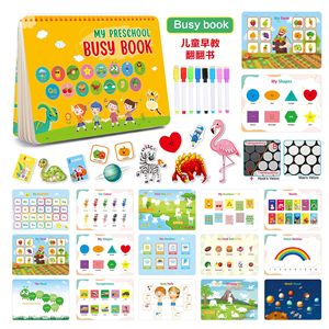 Montessori Busy Book for Toddlers Preschool Early Learning Quiet Book Sensory Educational Toy Reusable Sticker Activity Book - Product Image 4
