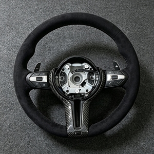 Volant sport M Alcantara pour <span class=keywords><strong>BMW</strong></span> M3 M4 M5 F06 F10 F11 F12 F15 F20 F21 F22 F30 F31 F32 F34 F36 F80 F82 F87 E60 E71 E90 - Product Image 1