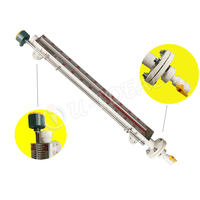 Jauge de niveau magnétique anti-corrosion en PP, PPH, UPVC, PVC, PTFE, acier inoxydable, indicateur de débit à clapet, instruments de mesure de niveau