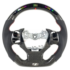 Volant de voiture en fibre de carbone véritable avec affichage LED de vitesse et régime moteur, à fond plat, pour Lexus ES NX <span class=keywords><strong>RS</strong></span> IS 2015-2024 - Vente chaude - Product Image 2