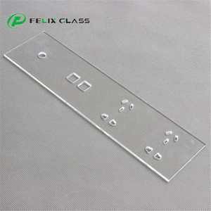 Panneau en verre borosilicate trempé sur mesure avec rectification des bords par CNC - Product Image 6