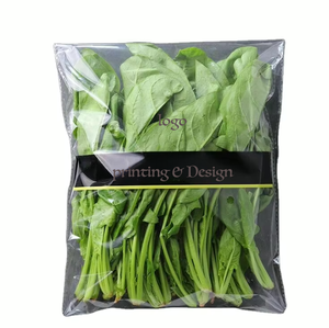 Bolsa de embalaje de <span class=keywords><strong>lechuga</strong></span> de material OPP con diseño personalizado Bolsa de embalaje de verduras - Product Image 1