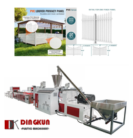 Machines de production de clôtures/rampeaux/clôtures de jardin en PVC vinyle, extrudeuses plastiques à double vis de haute qualité