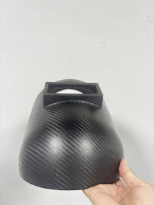 100% Echte Op Maat Gemaakte Ontwerp Hittebestendige Schaduw Gesneden Top En Naar Beneden Lens Koolstofvezel Lashelm Pijpleiding Laskap - Product Image 4