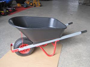 Carretilla de Plástico y Metal con Rueda de PU, Capacidad de Agua de 120L, Carga de 200kg, Fácil Montaje, Modelo WB8414 - Product Image 2