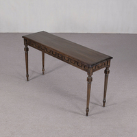 Table à manger minimaliste en bois massif avec tiroir de rangement pour appartement, salon, bureau à domicile et petits espaces, meubles de style asiatique