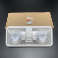 12V RV LED plafonnier de toit pour camping-car bateau Double dôme éclairage intérieur avec lumière naturelle